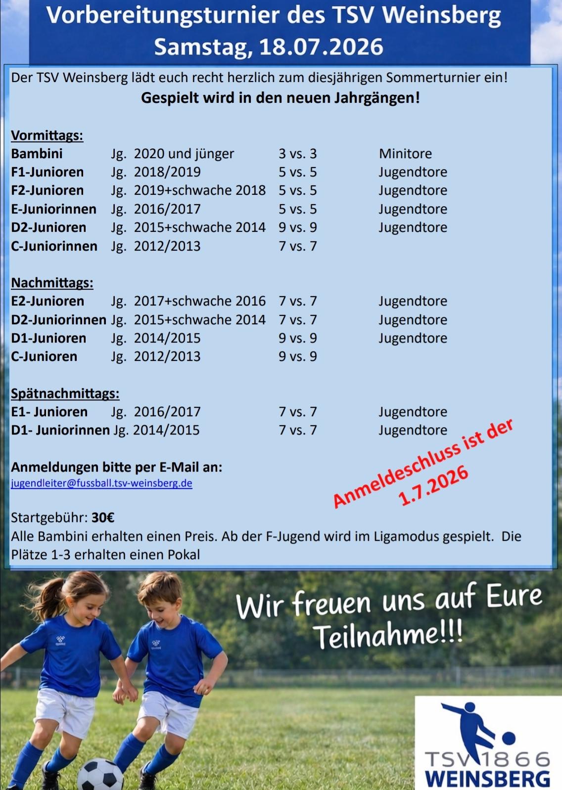 Sommerturnier des TSV Weinsberg